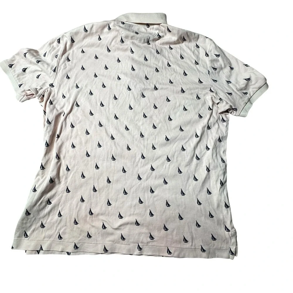 Polo‎ Ralph Lauren Shirt Nautical Polo Men's M Sailboat Pink Beach Vacay